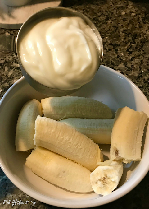 bananas and yogurt